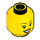 LEGO Amarillo Mujer Cabeza con Eyelashes y Rojo Lipstick (Espiga sólida hueca) (11842 / 14915)