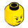 LEGO Amarillo Mujer Cabeza con Eyelashes, Elevado Eyebrow y Lopsided Smile (Espiga sólida hueca) (3626 / 29627)