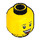 LEGO Amarillo Mujer Cabeza con Freckles y Open Smile (Espiga sólida hueca) (3626 / 21463)