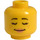 LEGO Amarillo Mujer Cabeza con Freckles y Open Smile (Espiga sólida hueca) (3626 / 21463)