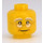 LEGO Amarillo Grandpa Cabeza con Gafas (Espiga sólida hueca) (3626 / 32909)