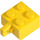 LEGO Amarillo Bisagra Ladrillo 2 x 2 Cierre con 1 Finger Vertical (sin agujero del eje) (30389)
