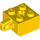 LEGO Amarillo Bisagra Ladrillo 2 x 2 Cierre con 1 Finger Vertical con agujero de eje (30389 / 49714)