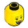 LEGO Amarillo J.B. Watt Minifigura Cabeza (Espiga sólida hueca) (3626 / 66698)