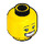 LEGO Amarillo J.B. Watt con Grande Smile Minifigura Cabeza (Espiga sólida hueca) (3626 / 56149)