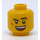 LEGO Amarillo Jack Davids Minifigura Cabeza (Espiga sólida hueca) (3626 / 66678)