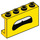 LEGO Amarillo Panel 1 x 4 x 2 con Worried open Boca (14718 / 68377)