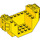 LEGO Amarillo Avión Parte inferior 4 x 12 x 4 con Agujero (44665)