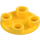 LEGO Amarillo Placa 2 x 2 Circular con Redondeado Parte inferior (2654 / 28558)