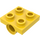 LEGO Amarillo Placa 2 x 2 con Agujero con soporte cruzado en la parte inferior (10247)