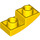 LEGO Amarillo Pendiente 1 x 2 Curvo Invertido (24201)