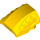 LEGO Amarillo Con pendiente 1 x 2 x 2 Curvo con Dimples (44675)