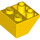 LEGO Amarillo Pendiente 2 x 2 (45°) Invertido con espaciador plano debajo (3660)