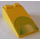 LEGO Amarillo Con pendiente 2 x 4 (18°) con Verde Half-Circles (30363 / 42123)