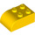 LEGO Amarillo Con pendiente Ladrillo 2 x 3 con Parte superior curva (6215)