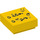 LEGO Amarillo Plana 1 x 1 con Checklist y Smiley Cara con ranura (3070 / 25389)